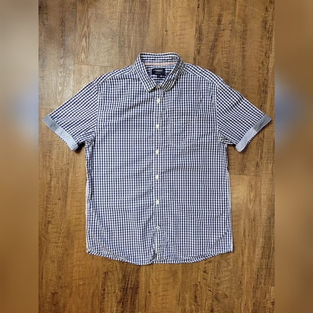 Produkt gingham short sleeve button down shirt